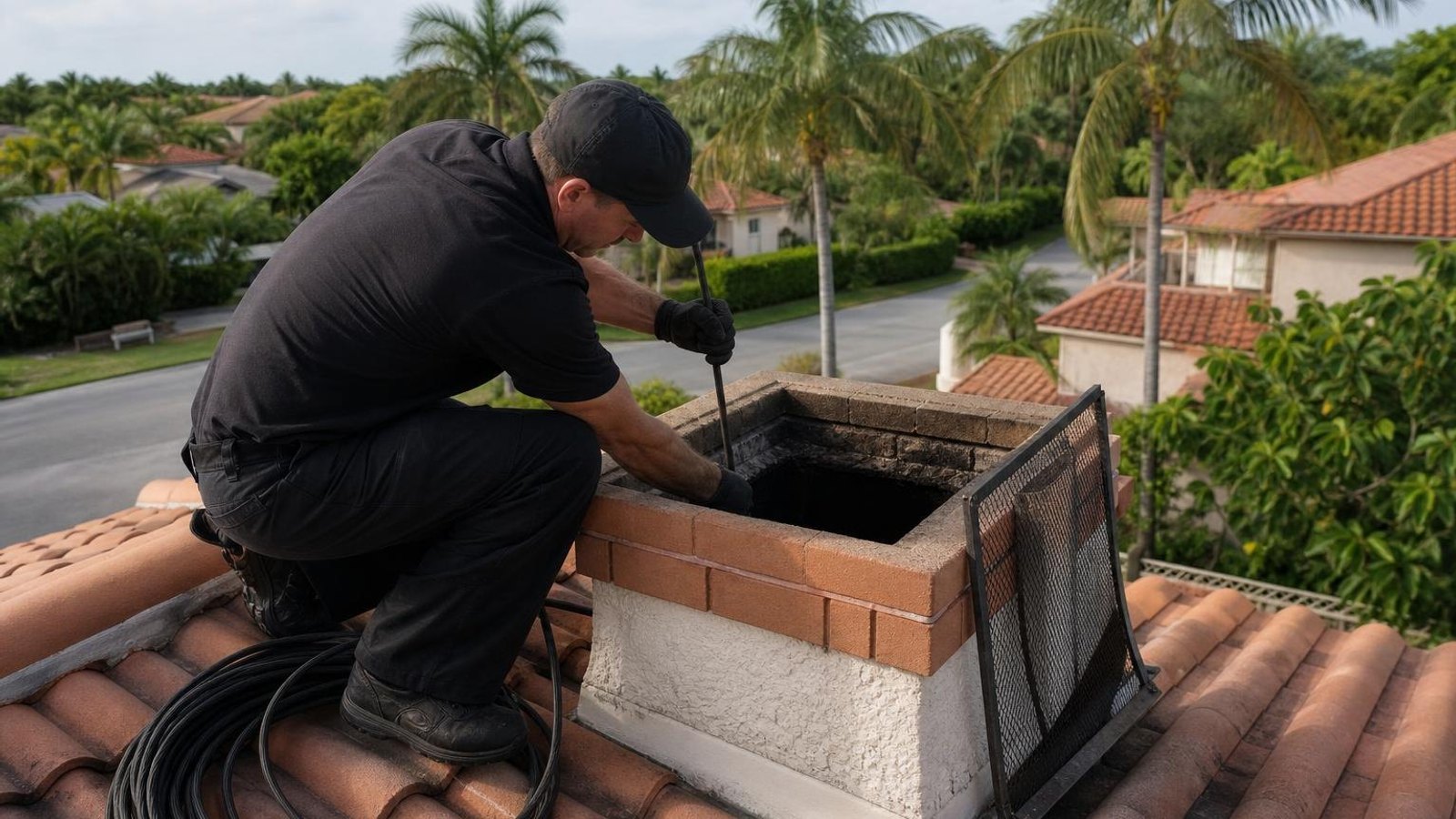 Local chimney sweep & inspection for Boca Raton homes